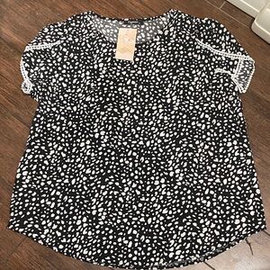 Black and White Women's Top